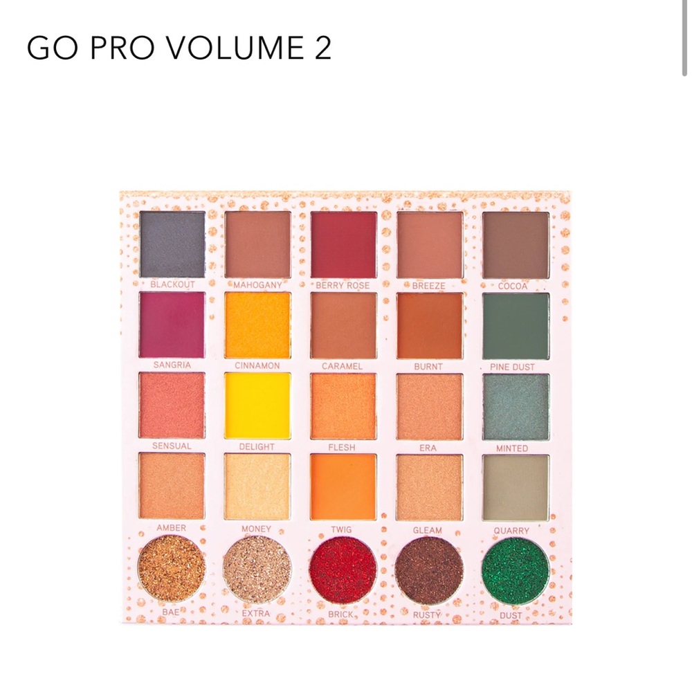 Bebella cosmetics go pro eyeshadow palette vol 2